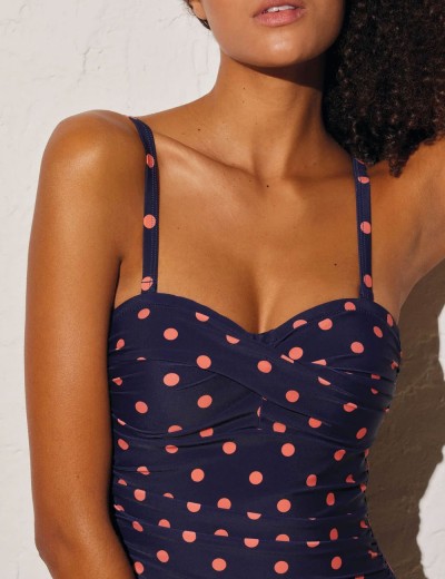 Слитный купальник Ysabel Mora 82295 синий/персиковый, Цвет: синий/персиковый, Размеры: 70B, изображение 4