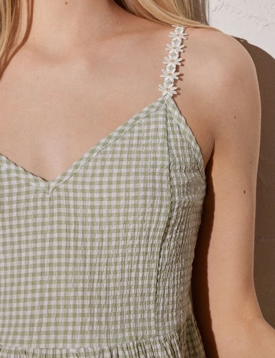 Легкий сарафан на тонких бретелях Ysabel Mora 85900 оливковый, Цвет: оливковый, Размеры: S, изображение 3