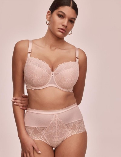 Бюстгальтер полумягкая чашка Alles GLOW PU roz, Цвет: пудровый, Размеры: 70J, изображение 6