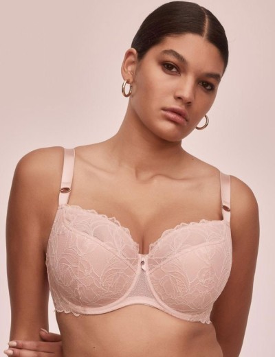 Бюстгальтер полумягкая чашка Alles GLOW PU roz, Цвет: пудровый, Размеры: 70J, изображение 3