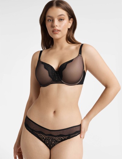 Трусики бразилиана Esotiq KENDRA 40536 черный+бежевый, Цвет: черный+бежевый, Размеры: S, изображение 3