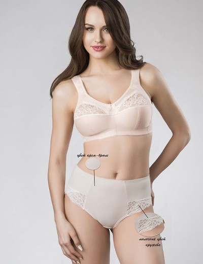 Трусы слипы-миди Honey H34-17-K крем-брюле, Цвет: крем-брюле, Размеры: XL, изображение 3