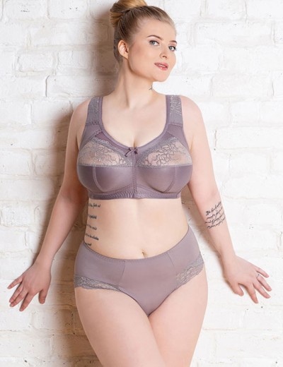 Трусы слипы-миди Honey H34-17-K серый жемчуг, Цвет: серый жемчуг, Размеры: XL, изображение 3