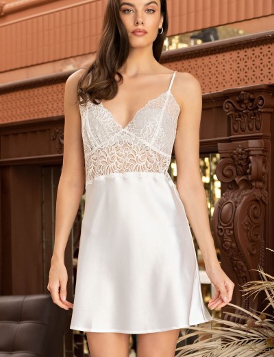 Атласная сорочка Mia-Amore MISTY 7261 белый, Цвет: белый, Размеры: L, изображение 3
