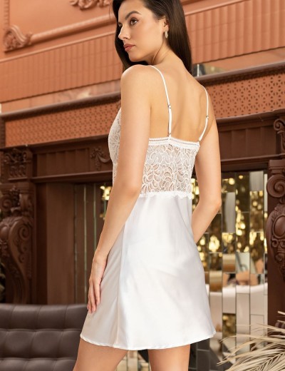 Атласная сорочка Mia-Amore MISTY 7261 белый, Цвет: белый, Размеры: L, изображение 2