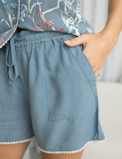 Комплект с шортами вискоза Mia-Amore ZOE 1962, Цвет: серый, Размеры: S, изображение 4