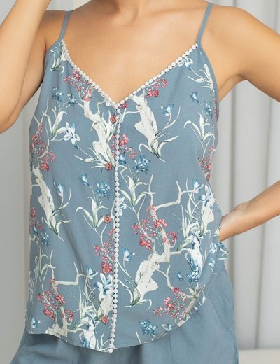 Комплект с шортами вискоза Mia-Amore ZOE 1962, Цвет: серый, Размеры: S, изображение 5