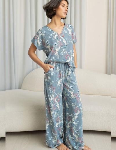 Комплект из тканой вискозы Mia-Amore ZOE 1966, Цвет: серый, Размеры: S, изображение 3