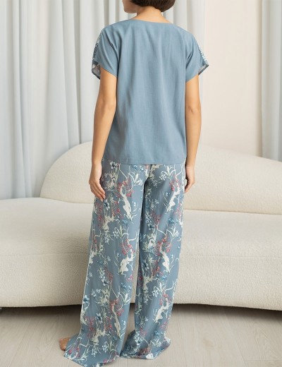 Комплект из тканой вискозы Mia-Amore ZOE 1966, Цвет: серый, Размеры: S, изображение 2