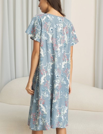 Ночная сорочка большого размера Mia-Amore ZOE 1968, Цвет: серый, Размеры: 2XL, изображение 2