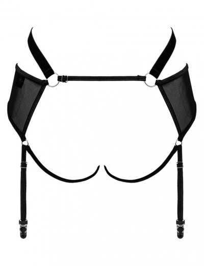 Сексуальный пояс Obsessive ALLUNES GARTER BELT, Цвет: черный, Размеры: S/M, изображение 5