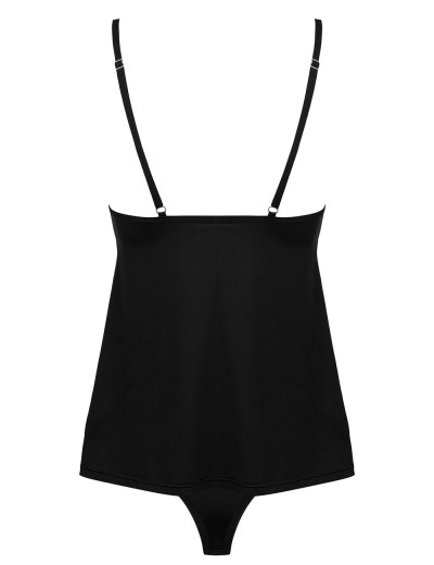 Комплект Obsessive BELLA ROU TOP & PANTIES, Цвет: черный, Размеры: XS/S, изображение 4