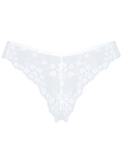 Кружевные трусики Obsessive HEAVENLLY PANTIES, Цвет: белый, Размеры: XS/S, изображение 4