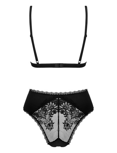 Соблазнительное боди Obsessive MADERRIS TEDDY, Цвет: черный, Размеры: XS/S, изображение 4