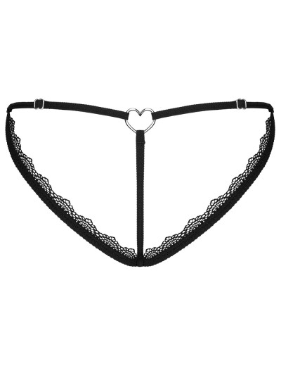 Трусики стринги Obsessive NADINES THONG, Цвет: синий, Размеры: S/M, изображение 4