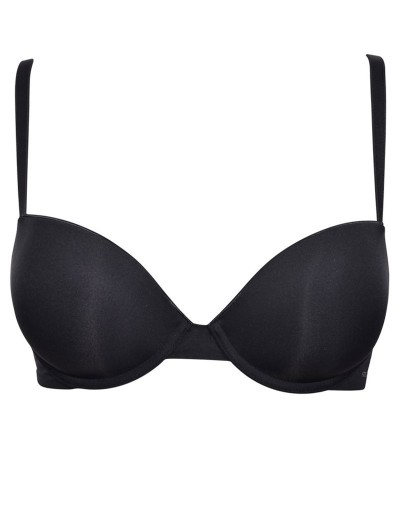 Гладкий бюстгальтер пуш-ап Sielei PLUS 2544 nero, Цвет: nero (черный), Размеры: 80C, изображение 6