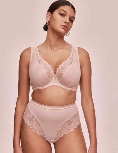 Стринги завышенные Alles GLOW stringi classic roz, Цвет: пудровый, Размеры: S, изображение 3