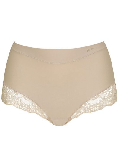 Высокие трусы с кружевом Janira BELLA BEST COMFORT 1032130 BRAGA dune, Цвет: dune (песочный), Размеры: XL, изображение 4
