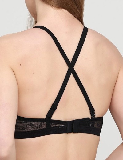 Бюстгальтер супер пуш-ап без косточек Leilieve EVOLUTION 4605 nero, Цвет: nero (черный), Размеры: 85C, изображение 4