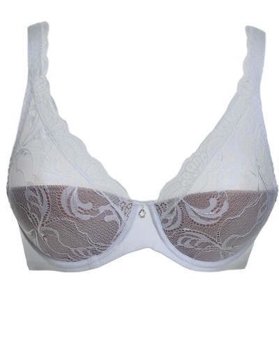 Кружевной бюстгальтер без косточек Leilieve SAVOIR FAIRE 9000 bianco, Цвет: bianco (белый), Размеры: 70B, изображение 4