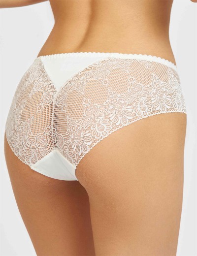 Трусы слипы Simona M 045 молоко-сетка, Цвет: молоко-сетка, Размеры: L, изображение 2