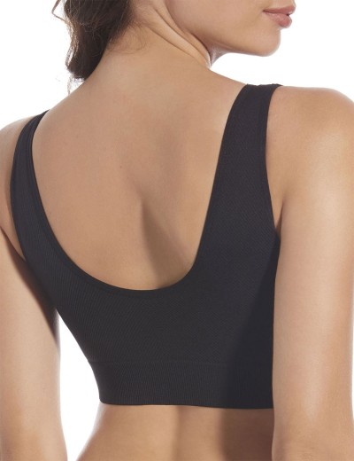 Бесшовный бюстгальтер топ Selene LETIANA чёрный, Цвет: чёрный, Размеры: S, изображение 2