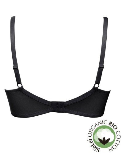 Бюстгальтер мягкий хлопковый без косточек Sielei NATURAL COTTON 1440 nero, Цвет: nero (черный), Размеры: 95C, изображение 5