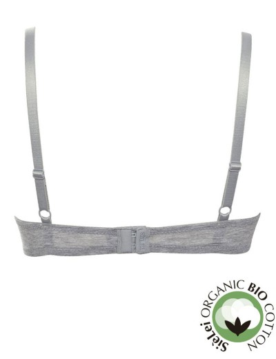 Хлопковый бюстгальтер пуш-ап Sielei NATURAL COTTON 1444 grigio melange, Цвет: grigio melange, Размеры: 80B, изображение 3