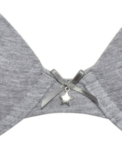 Хлопковый бюстгальтер пуш-ап Sielei NATURAL COTTON 1444 grigio melange, Цвет: grigio melange, Размеры: 80B, изображение 4