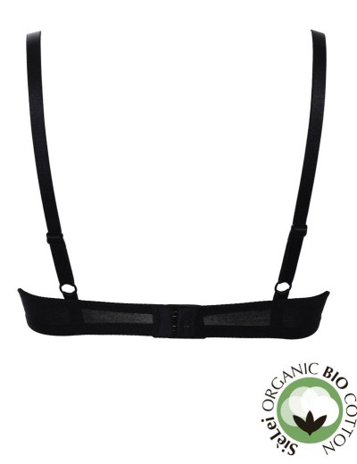 Хлопковый бюстгальтер пуш-ап Sielei NATURAL COTTON 1444 nero, Цвет: nero (черный), Размеры: 80B, изображение 5