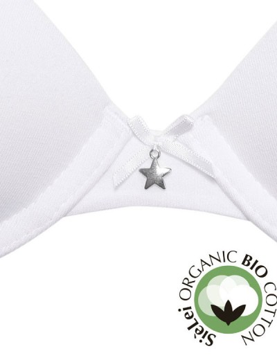Хлопковый бюстгальтер пуш-ап Sielei NATURAL COTTON 1444 bianco, Цвет: bianco (белый), Размеры: 70B, изображение 4 Хлопковый бюстгальтер пуш-ап Sielei NATURAL COTTON 1444 bianco, Цвет: bianco (белый), Размеры: 70B, изображение 4