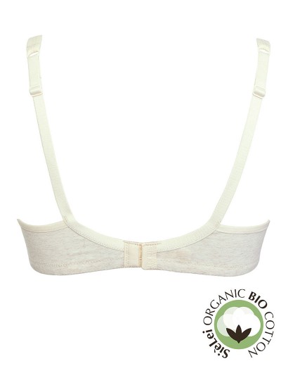 Хлопковый бюстгальтер без каркасов Sielei NATURAL COTTON 1450 ecru melange, Цвет: ecru melange, Размеры: 70B, изображение 3