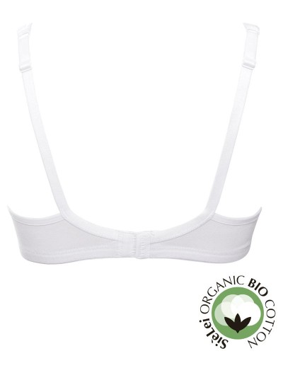 Хлопковый бюстгальтер без каркасов Sielei NATURAL COTTON 1450 bianco, Цвет: bianco (белый), Размеры: 75B, изображение 3