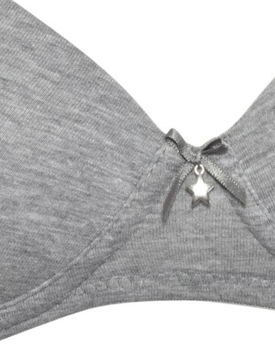 Бюстгальтер пуш-ап без косточек хлопок Sielei NATURAL COTTON 1456 grigio melange, Цвет: grigio melange, Размеры: 70B, изображение 4