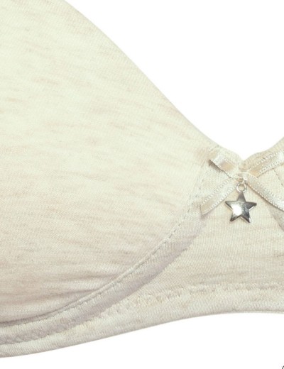 Бюстгальтер пуш-ап без косточек хлопок Sielei NATURAL COTTON 1456 ecru melange, Цвет: ecru melange, Размеры: 70B, изображение 4