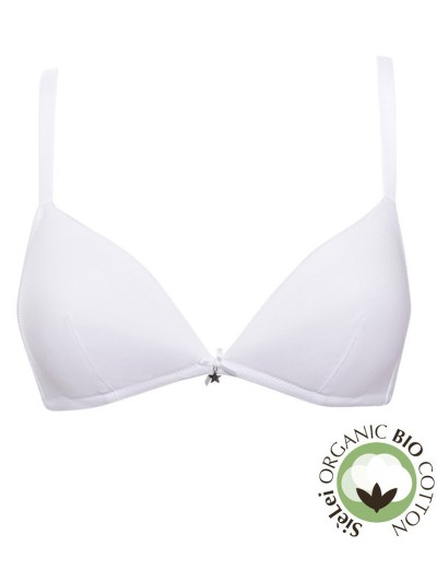 Хлопковый бескостный бюстгальтер Sielei NATURAL COTTON 1458 bianco, Цвет: bianco (белый), Размеры: 85B, изображение 4