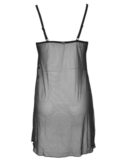 Сорочка эротическая Sielei GLAM 1952 nero, Цвет: nero (черный), Размеры: L, изображение 8