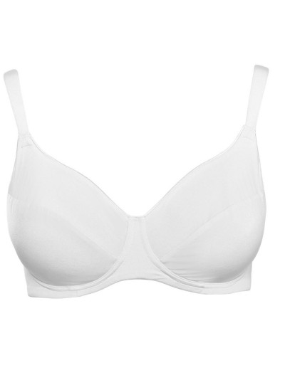 Мягкий бюстгальтер без косточек Sielei PLUS 2540 bianco, Цвет: bianco (белый), Размеры: 80D, изображение 7