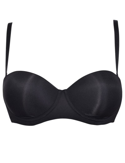 Гладкий бюстгальтер анжелика Sielei PLUS 2550 nero, Цвет: nero (черный), Размеры: 80C, изображение 7