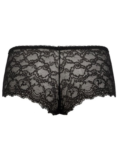 Кружевные трусы шортики Sielei VANITY 1779 nero, Цвет: nero (черный), Размеры: L, изображение 4