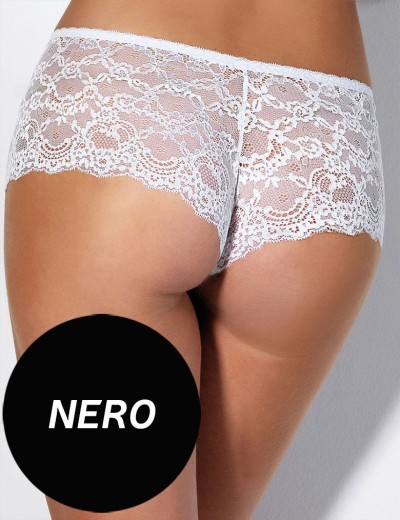 Кружевные трусы шортики Sielei VANITY 1779 nero, Цвет: nero (черный), Размеры: L, изображение 2