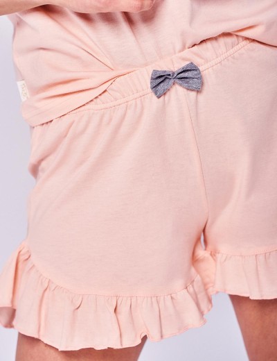 Пижама с шортами женская Taro LOVE 2968-01, Цвет: бежевый, Размеры: M, изображение 2