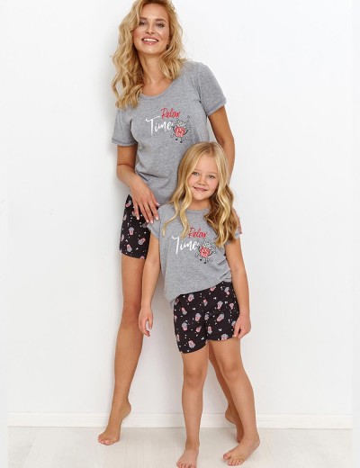 Пижама с шортами из хлопка Taro RELAX 2892, Цвет: серый, Размеры: S, изображение 3