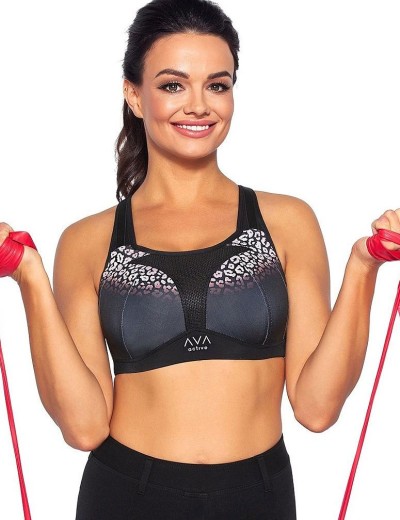 Бюстгальтер спортивный Ava CARRI M на крючки, Цвет: застежка крючки, Размеры: 105B, изображение 4