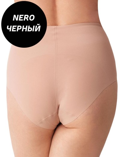 Высокие трусы слипы с утяжкой Cotonella 8618 INVISIBLE nero, Цвет: nero (черный), Размеры: S, изображение 2