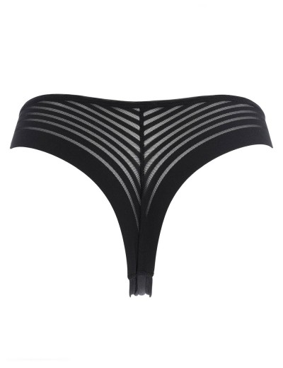 Трусы бразилиана из микрофибры и тюля Cotonella ADB24 ETERIA nero, Цвет: nero (черный), Размеры: XL, изображение 4