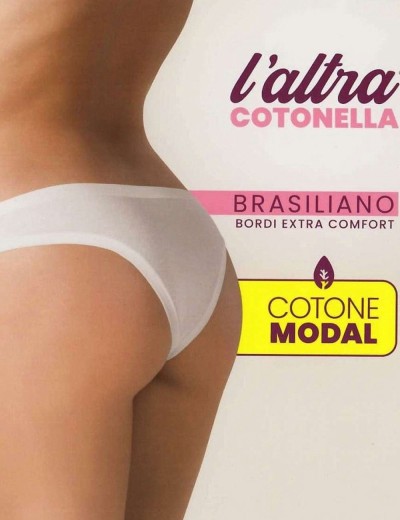 Трусы бразилиана Cotonella GD365 SOFT TOUCH bianco, Цвет: bianco (белый), Размеры: L, изображение 2