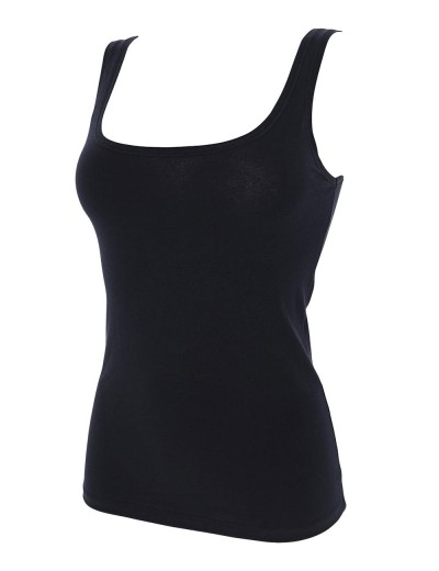 Топ-майка из хлопка Cotonella GD443 LIFE nero, Цвет: nero (черный), Размеры: M, изображение 6