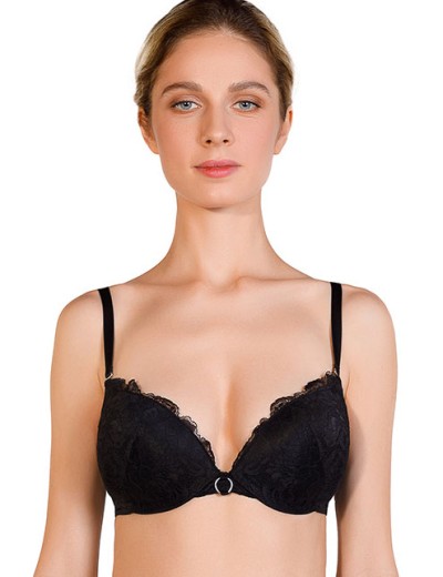 Бюстгальтер супер пуш-ап Mioocchi MATILDA 8103 nero, Цвет: nero (черный), Размеры: 75A, изображение 4