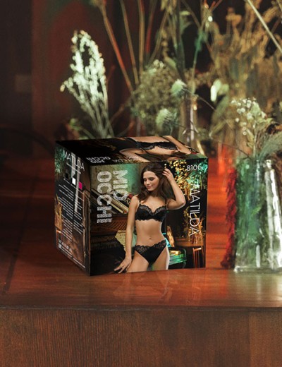 Бюстгальтер мягкая кружевная чашка Mioocchi MATILDA 8106 nero, Цвет: nero (черный), Размеры: 80B, изображение 5